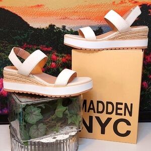 Womens Madden NYC Talla Wedge Strappy Sandals